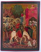 Icon - The Triumphal Entry to Jerusalem