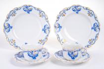 Egy pár Alt Wien porcelán csésze tányérral