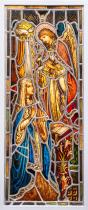 Annunciation lead glass window