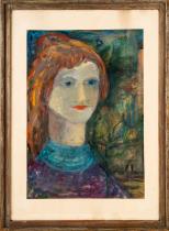 Almr Gyrgy (1895 - 1974): Female portrait, 1961